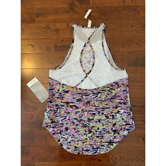 Lululemon Size 6 Run Off Route Tank SEAWHEEZE 2020 Super Sonic Alpine Multi - Picture 2 of 4
